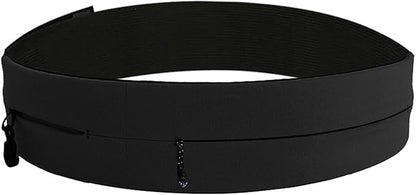 AnsrJ Adjustable Running Belt, Runners Fanny Pack for Women & Men.hidden money belt for travel. Slim Thin Elastic Waistband.Workout Fitness Exercise Gym Phone Holder Belt.