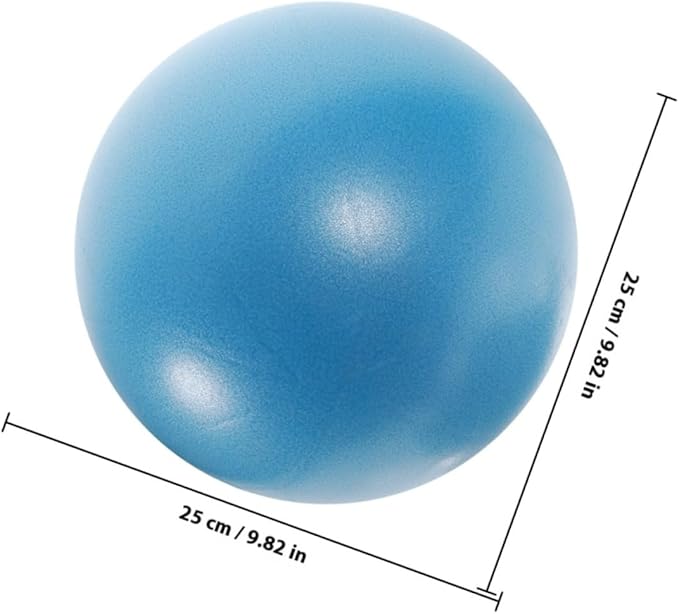 VICASKY Mini Pilates Ball 9-inch Fitness Core Strengthening Exercise Ball with Pump, Rhythmic Gymnastics and Balance Training Tool for Yoga, Physical Therapy, Indoor Workouts – Purple Blue