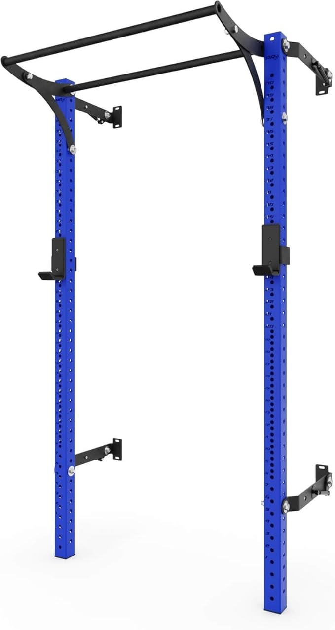 PRx Performance Profile® PRO Squat Rack 3x3 with Kipping or Multi-Grip Pull Up Bar, 89" or 95" Uprights As Seen On Shark Tank Wall Mounted Home Garage Gym Exercise System