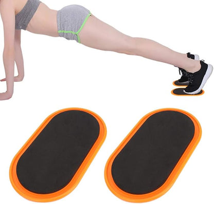 Exercise Core Sliders, Ergonomic Oval Design Sliding Discs Set of 2 for Yoga Pilates Home Fitness Workouts Full Body Training