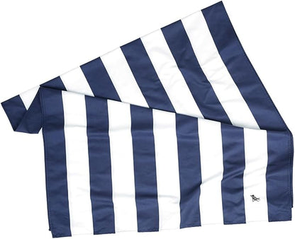 Dock & Bay Beach Towel - Quick Dry, Sand Free - Compact, Lightweight - 100% Recycled - Includes Bag - Cabana - Whitsunday Blue, Medium (130x70cm, 51x27)