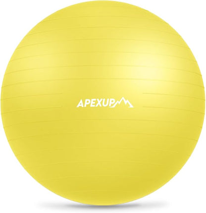 APEXUP Yoga Ball Exercise Ball Anti Slip Heavy Duty for Fitness, Balance & Core Workout