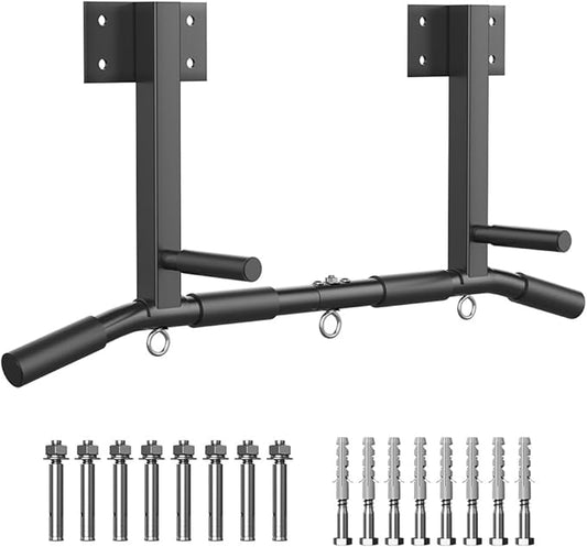 Wall Mount Pull Up Bar, Joist Beam Rafter Mount Pull-up Bar, Ceiling Mounted Chin Up Bar for Home Gym with Punching Bag Hanger