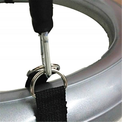 Yoga Ball Stability Base Ring Anti-Burst Stability Ball with Adjustable Resistance Bands for Yoga Gym Exercise