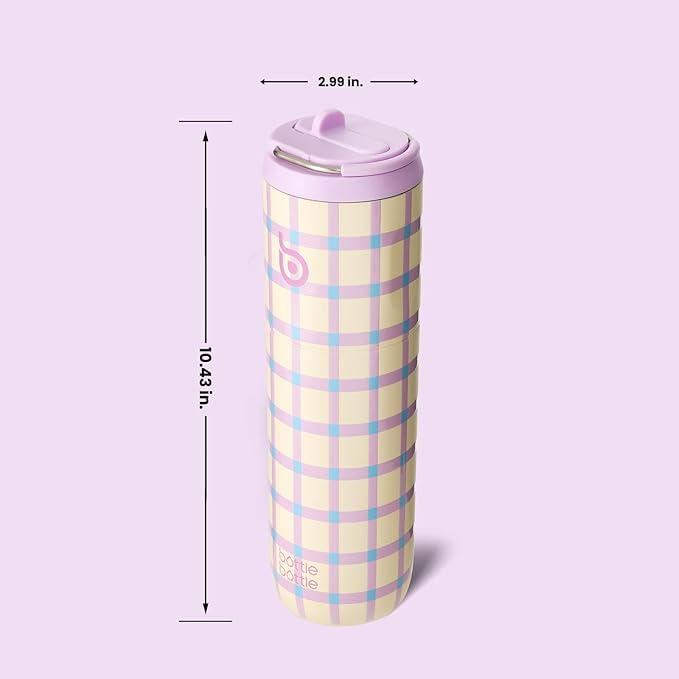 BOTTLE BOTTLE Insulated Water Bottle 24oz with Straw Lid and Handle for Sports Travel Gym Stainless Steel Water Bottles Double-Wall Vacuum Metal Leak Proof BPA-Free