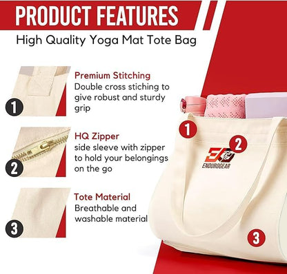 Yoga & Fitness Kit - Non-Slip 6mm Mat, Durable Resistance Tools, Premium Jump Rope, Adjustable Bag, Thigh Trainer | Home Workout & Pilates Essentials for Beginners
