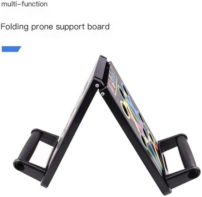 Foldable Push Up Board Multifunctional Push Up Bracket Board Arm Abdominal Muscle Training Portable Calisthenics Equipment For Men & Women Target Chest, Back & Triceps For Home Gym