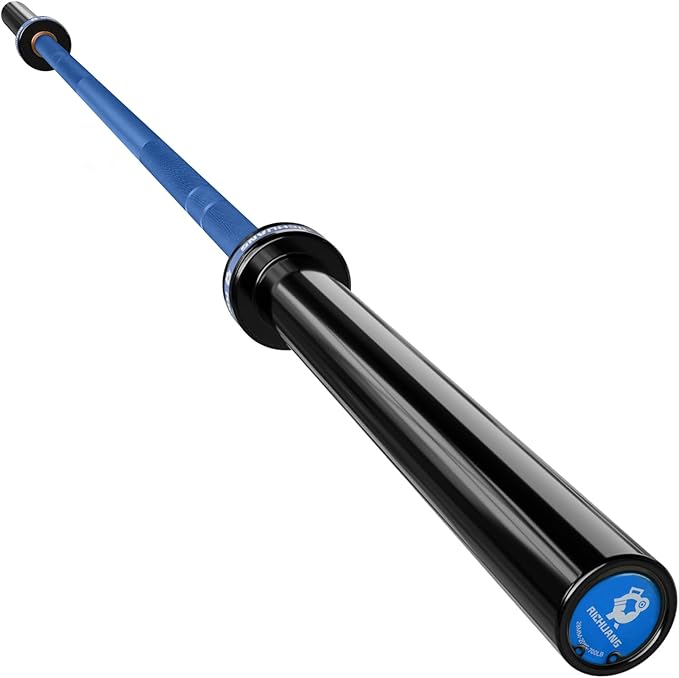 7ft Olympic Barbell, Weightlifting Barbell 28mm 45lb - 500/700/1000lbs Capacity with Smooth Spinning Sleeves, Olympic Bar Fits 2" Olympic Plates, for Snatch Clean Jerk - Home Gym Training