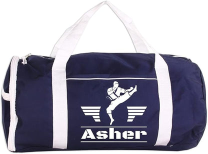 Personalized Sport/Gym Roll Duffel Bag - Martial Arts Male