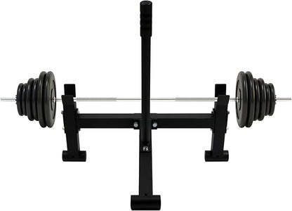 SYNTECSO Deadlift Barbell Jack Stand, Anti-Slip Handle Deadlift Stand, Heavy Duty Barbell Weight Changer for Easy Changing Plates, Weight Training, Deadlift Exercises, Powerlifting, Home Gym