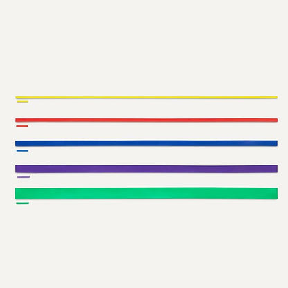 Amazon Basics Exercise Resistance Bands for Working Out, Set of 5, Multiple Resistance Levels