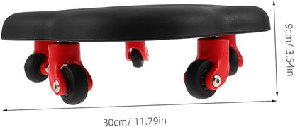 Yardwe Abdominal Muscle Trainer Dual-sided Gliding Discs Ab Core Exercise Board for Rolling Abs Wheel Workout