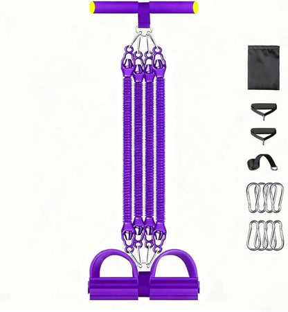 Multifunction Tension Rope Set,Upgraded Smart Stirrup Puller-Pedal Puller Tensioner Workout Bands Resistance with Abdomen/Waist/Leg/HIPS/Chest/Back