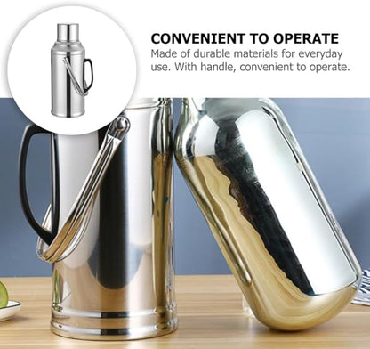 Insulated Water Bottle 3.2L Large Capacity Stainless Steel Flask Glass Inner Liner Vacuum Insulated for Beverages for Home Gym and Camping