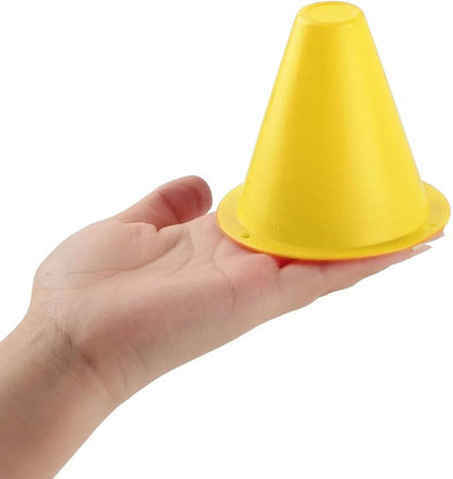 10-Pack Football Training Cones, Bracket Accessories, Obstacle Marking Set