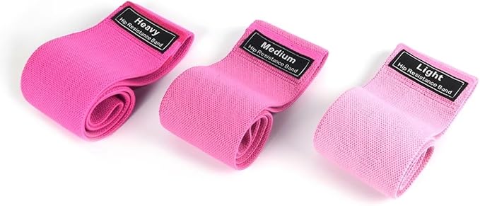 Edemsport Booty Bands Set of 3 – Fabric Resistance Bands for Glutes & Legs – Non-Slip, Durable, 3 Levels – Home, Gym & Yoga Workouts