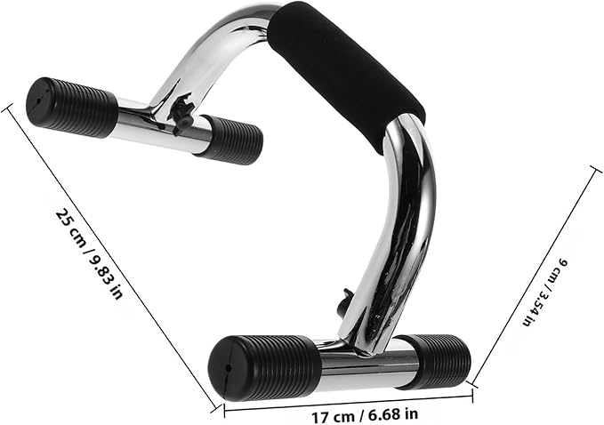 2pcs Push up Bars Home Workout Equipment Steel Pushup Stands with Non-slip Base Portable Upper Body Exercise Equipment for Strength Training
