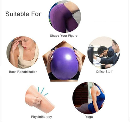 2 Pack Exercise Balls, 8-9 Inch Mini Pilates Yoga Balls, Anti-Burst Small Fitness Balls for Pilates, Yoga, Core Training and Physical Therapy, Improves Balance