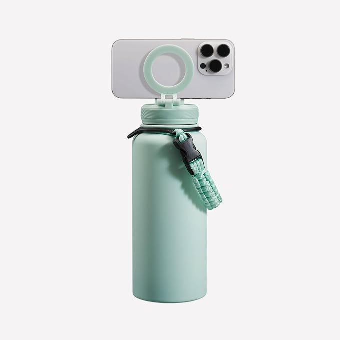 ZTAR Insulated Stainless Steel Water Bottle – Compatible with Magsafe usable as Tripod, Leak-Proof, Keeps Drinks cool or warm, For Travel, Gym, and Office, Ideal Gift for Women, Men & Kids, 32 oz