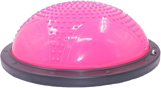 Half Exercise Ball, Balance Trainer Stability Workout ABS Plastic Core Training, with Enhanced Grip Non Material, for Home Gym Office Fitness