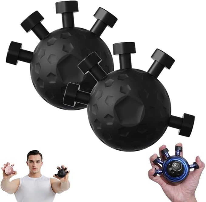 Finger Grip Strengthener, Hand Grip Strength Trainer, Hand Muscle Trainer, Finger Exerciser Grip Tool, Adjustable Hand Grip Strength Trainer for Grip Strength and Grip Training