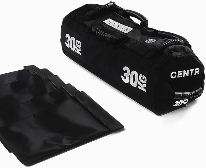 CENTR x HYROX Competition Sandbag – Training Bag with 7 Handles, Cordura® Nylon Construction with Reinforced Double-Stitched Seams and Non-Slip Handles, 10/20/30 kg – HYROX Gear
