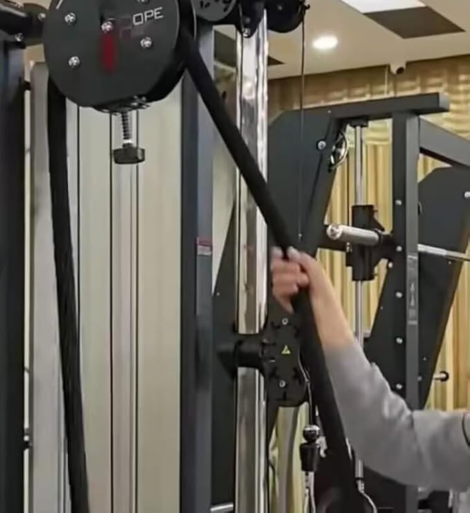 Endless Rope Trainer, Portable Cable Pulley Machine for Home Gym, Adjustable Resistance System - Full Body Workout Equipment for Arms, Back, Grip Strength & Core Coordination