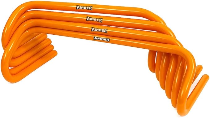 Multi-Sport Speed Training Hurdles Set of 6 Mini Hurdles for Agility & Coordination, Lightweight PVC Construction, Ideal for Football, Soccer, Baseball, Hockey, Track, Tennis, Lacrosse, 6 inch