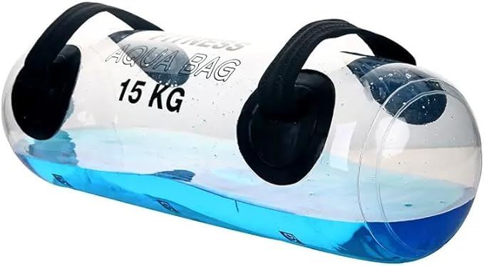 Aqua Dumbbell Bag Water Weights 30-55 lbs – Adjustable Water Weight Training Bag for Core Strength, Balance, Stability, Functional Fitness, Home Gym & Full Body Workout, Cross Training, HIIT
