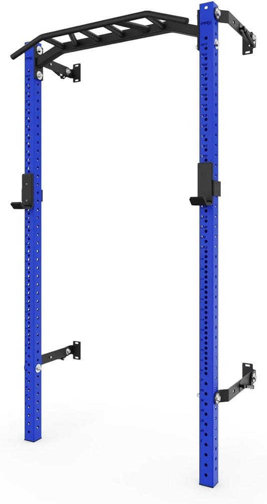PRx Performance Profile® PRO Squat Rack 3x3 with Kipping or Multi-Grip Pull Up Bar, 89" or 95" Uprights As Seen On Shark Tank Wall Mounted Home Garage Gym Exercise System