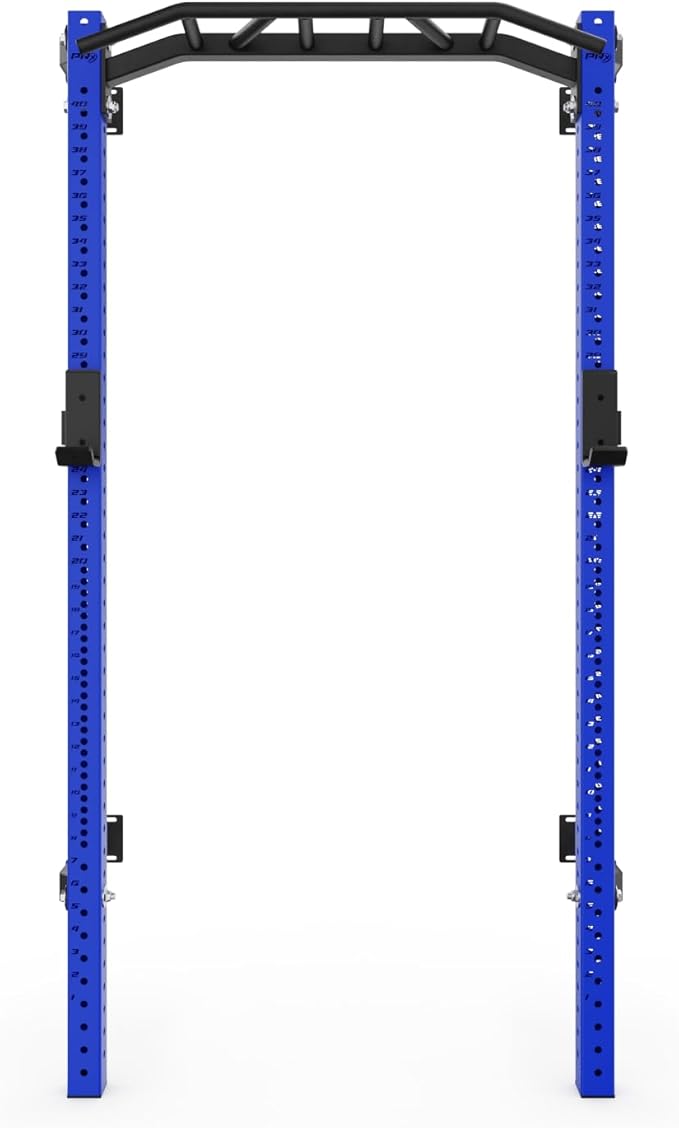 PRx Performance Profile® PRO Squat Rack 3x3 with Kipping or Multi-Grip Pull Up Bar, 89" or 95" Uprights As Seen On Shark Tank Wall Mounted Home Garage Gym Exercise System