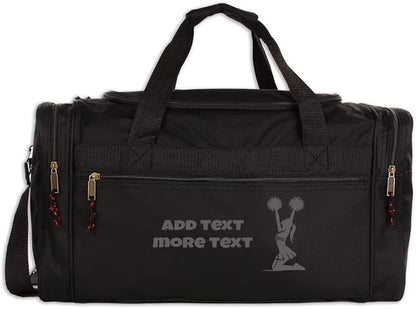 Personalized Sport Deluxe Duffel Bag With Custom Name & Text - Cheer