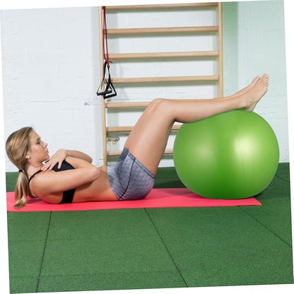 2pcs Anti-Burst Yoga Ball Thickened Mini Balancing Pilates Ball PVC Exercise Stability Trainer for Fitness Gym Home Workout (15-35cm Random Size, Orange+Green)