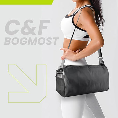 C&F BOGMOST Small Travel Duffel Bag Foldable Waterproof Gym Bag for Gym Beach Swim Bag Men Women Duffle Bags Lightweight Oxford Cloth Sports Bags -Purplish Red