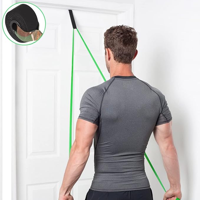 Resistance Bands Door Anchor Attachment, Secure Door Anchor Heavy Duty Door Anchor for Resistance Bands, Door Jamb Anchor for Fitness Workout Band