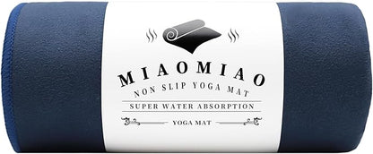 MIAOMIAO Non-Slip Hot Yoga Towel Set,Super Absorbent Microfiber in, 24.5" x 72" - Anti-Slip, Injury Free Design for Pilates, Yoga Mats, Exercise, and Fitness Gear
