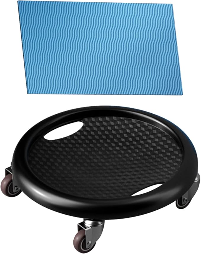 Core Coaster Abdominal Abs Training Machine Equipment,Ab Wheel Roller Exercise for Home Gym Workout Fitness,Waist Strength Trainer with a Kneel Mat
