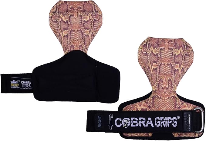 Cobra Grips PRO Weight Lifting Gloves Heavy Duty Straps Alternative with Power Lifting Hooks Padded Wrist Support for Deadlifts & Bodybuilding
