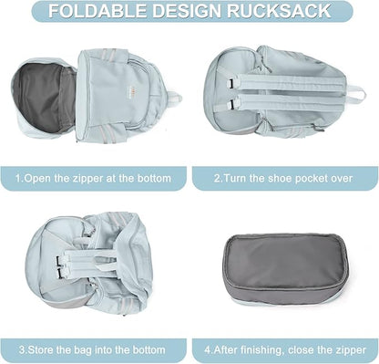 coofay Gym Backpack For Women Waterproof Backpack With Shoe Compartment Lightweight Travel Backpack Sports Backpacks Large Gym Bag
