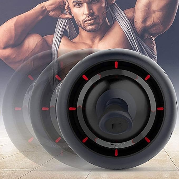 Ab Roller Wheel Exercise Equipment Wider Abs Wheel Roller for Core Workout Abdominal Exercise Home Gym Core Fitness Trainer Machine Automatic Rebound and Multiple Angles Ab Wheel