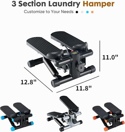 NEWBULIG Mini Stepper for Exercise at Home Stair Step Machine for Indoor Fitness Portable Home Gym Stepper for Full Body Workout 300lb Weight Capacity