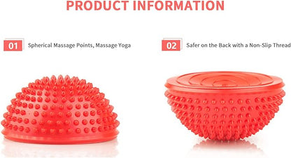 YEIBOBO ! Sensory Balance Pods Hedgehog Stability Balance Trainer Dots for Kids and Adults- Set of 6 Half Dome Stepping Stones for Exerise
