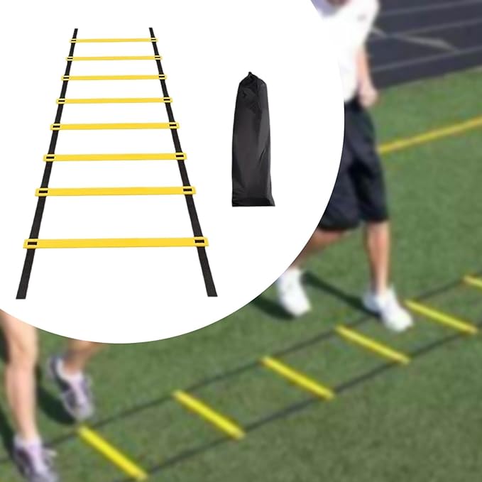Colaxi Soccer Agility Ladder Folding Balance Multifunction Volleyball Coordination Workout Football Footwork Training Instant Set up