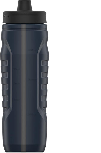 Under Armour Squeeze Water Bottles, 32 oz Water Bottles, Sideline Sports Water Bottle with Quick-Shot Lid, Quick & Easy Hydration, Gym Water Bottles, Squeeze Bottle, 1 32oz Bottle