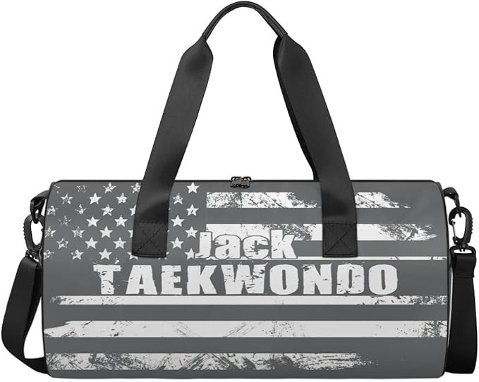 Personalized-Martial-Arts-Gear-Bag for Karate Teakwondo, Custom Jiujitsu Bag for Boys, Karate Teakwondo Bag for Gear Waterproof Lightweight Large USA