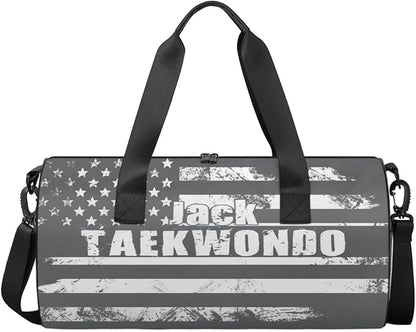 Personalized-Martial-Arts-Gear-Bag for Karate Teakwondo, Custom Jiujitsu Bag for Boys, Karate Teakwondo Bag for Gear Waterproof Lightweight Large USA