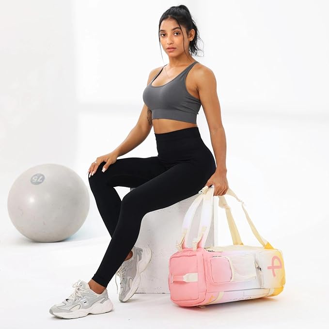 BE SMART 2 in 1 Convertible Gym Duffel Bags with Shoes Compartment-32L Waterproof Extra Large Workout Backpack for Gym Women, Heavy Duty Sports Duffle Backpacks for Travel, Hiking, Camping, Carry on