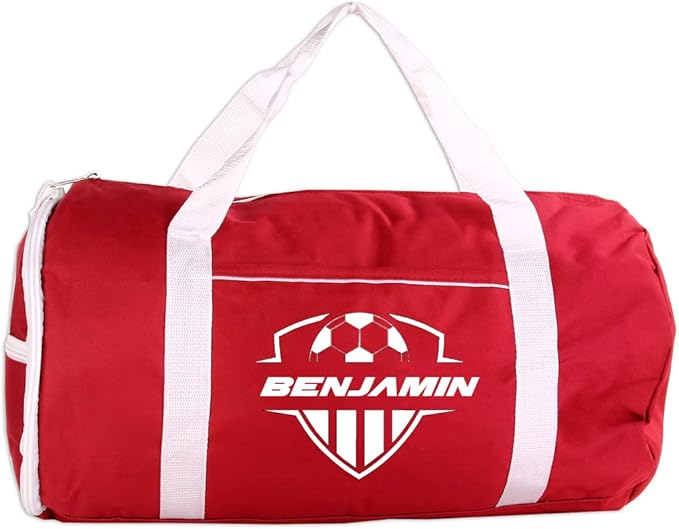 Personalized Sport/Gym Roll Duffel Bag - Soccer