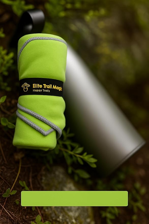 Backpacking Ultralight Quick Dry Microfiber Soft Fast Drying Hand and Face Towel Wash Cloth Camping Yoga Hiking Active Lifestyle Small (Lime, Medium)