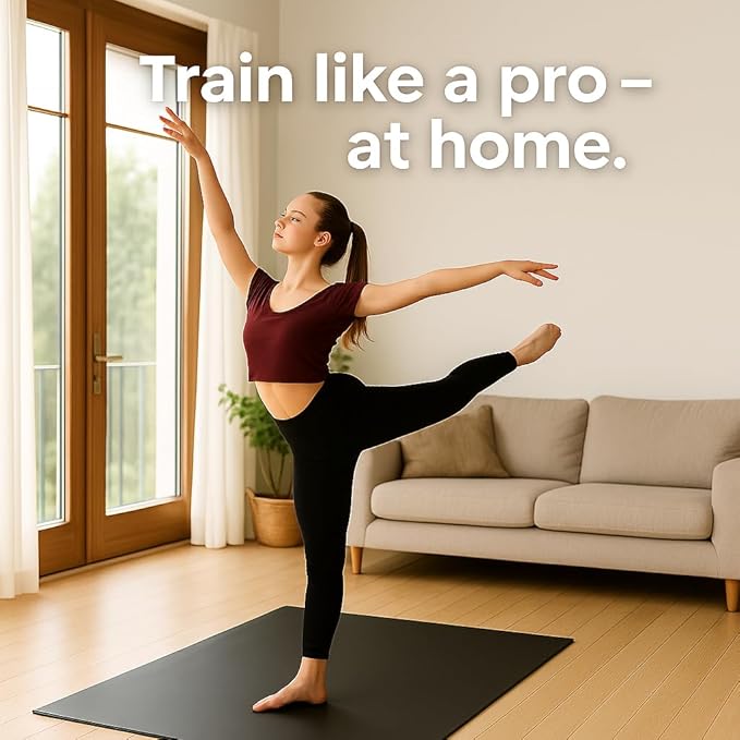 Marley Dance Floor – Portable 6 x 3 ft Non-Slip Vinyl Mat for Ballet, Lyrical & Tap – 2mm Thick, Lightweight, Rollable – Ideal for Practice at Home, Studio, or Outdoors